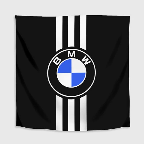 Скатерть для стола BMW: White Strips / 3D-принт – фото 1