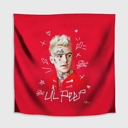 Скатерть для стола Lil Peep: Red Style, цвет: 3D-принт