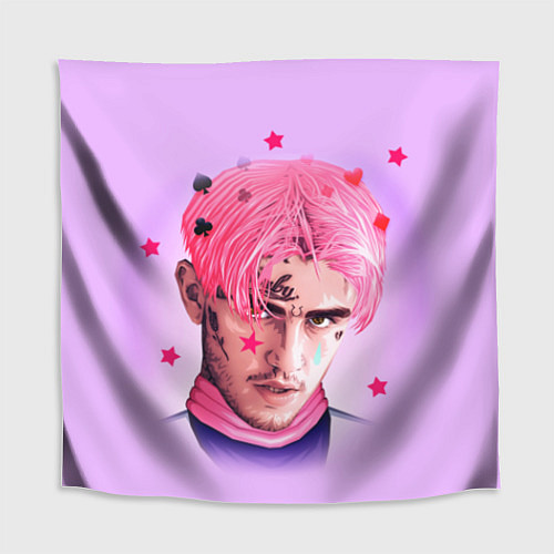 Скатерть для стола Lil Peep: Pink Edition / 3D-принт – фото 1