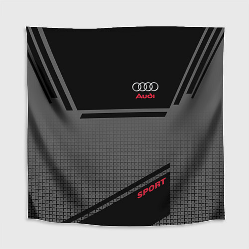 Скатерть для стола Audi: Crey & Black / 3D-принт – фото 1