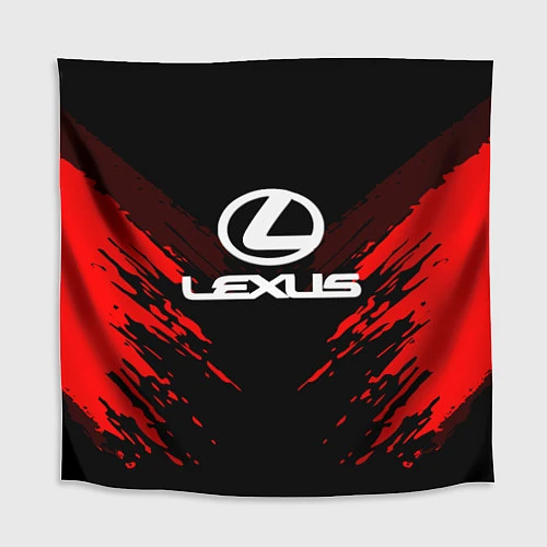 Скатерть для стола Lexus: Red Anger / 3D-принт – фото 1