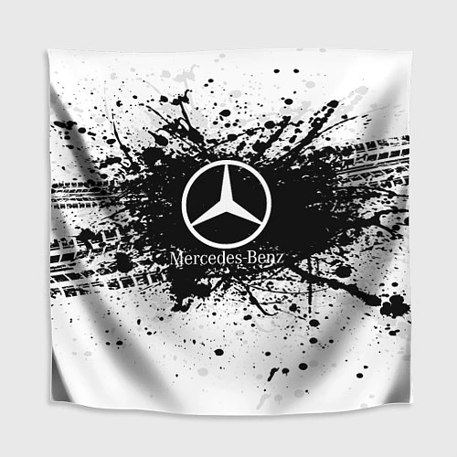 Скатерть для стола Mercedes-Benz: Black Spray / 3D-принт – фото 1