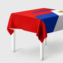 Скатерть для стола Russia: Geometry Tricolor, цвет: 3D-принт — фото 2