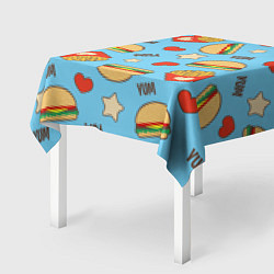 Скатерть для стола Yum Fast Food, цвет: 3D-принт — фото 2