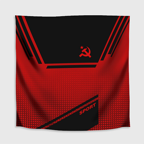 Скатерть для стола USSR: Black Sport / 3D-принт – фото 1