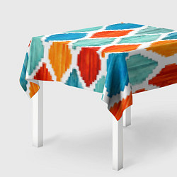 Скатерть для стола Ромбическая акварель, цвет: 3D-принт — фото 2