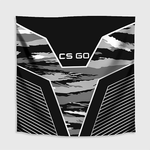 Скатерть для стола CS:GO Grey Camo / 3D-принт – фото 1