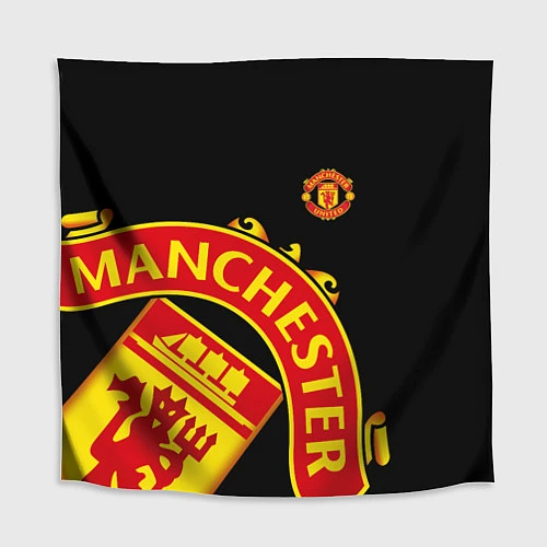 Скатерть для стола FC Man United: Black Exclusive / 3D-принт – фото 1