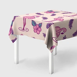 Скатерть для стола Фламинго: розовый мотив, цвет: 3D-принт — фото 2