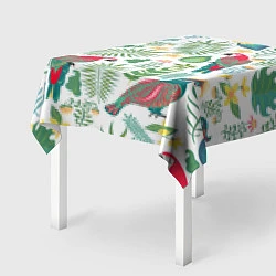Скатерть для стола Попугаи в тропиках, цвет: 3D-принт — фото 2