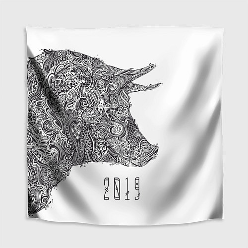 Скатерть для стола Год свиньи 2019 / 3D-принт – фото 1