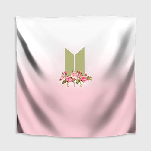 Скатерть для стола BTS: Pink Flowers / 3D-принт – фото 1