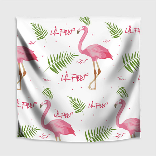 Скатерть для стола Lil Peep: Pink Flamingo / 3D-принт – фото 1