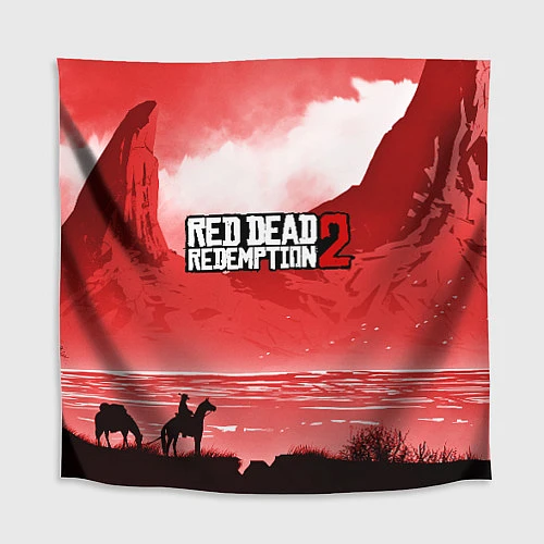 Скатерть для стола RDR 2: Red Sun / 3D-принт – фото 1