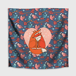 Скатерть для стола Влюбленные лисички, цвет: 3D-принт