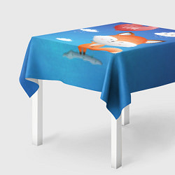 Скатерть для стола Милый лисенок, цвет: 3D-принт — фото 2