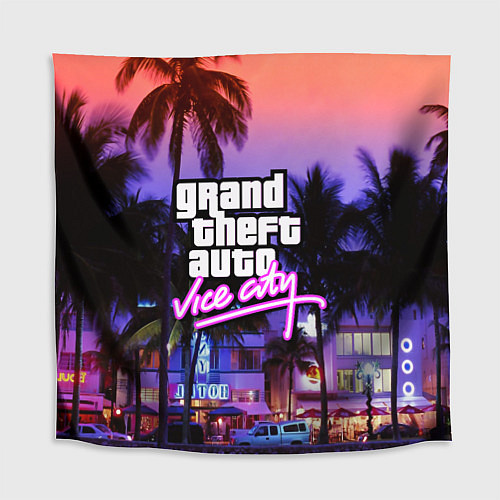 Скатерть для стола Grand Theft Auto Vice City / 3D-принт – фото 1