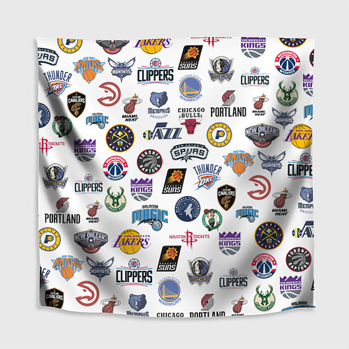 Скатерть для стола NBA Pattern / 3D-принт – фото 1