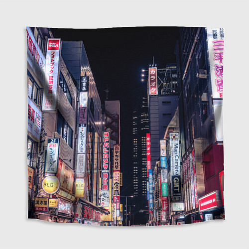 Скатерть для стола Ночной Токио / 3D-принт – фото 1