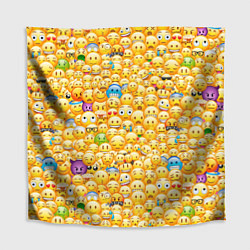 Скатерть для стола Смайлики Emoji, цвет: 3D-принт