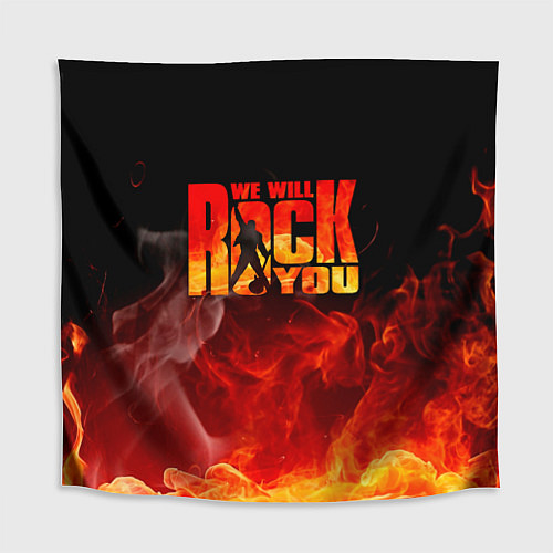 Скатерть для стола Queen - We Will Rock You / 3D-принт – фото 1