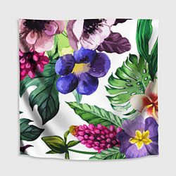 Скатерть для стола Цветы, цвет: 3D-принт