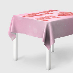 Скатерть для стола Love Розы, цвет: 3D-принт — фото 2