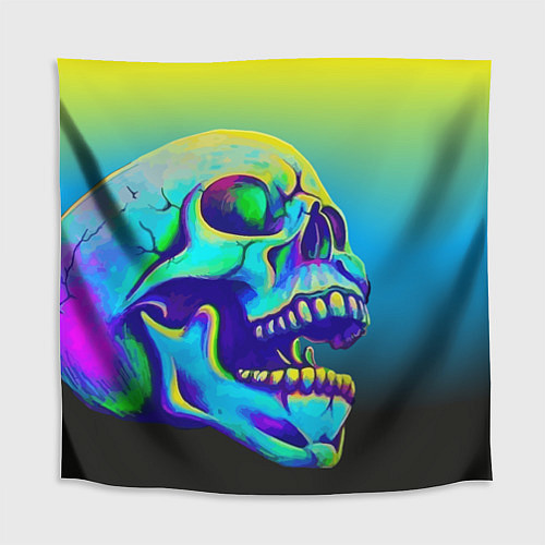 Скатерть для стола Neon skull / 3D-принт – фото 1