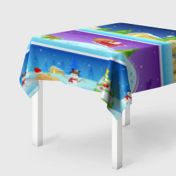 Скатерть для стола Санта Клаус, цвет: 3D-принт — фото 2