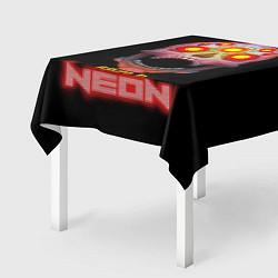 Скатерть для стола Будущее в неоне, цвет: 3D-принт — фото 2