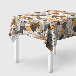 Скатерть для стола Котики муркотики, цвет: 3D-принт — фото 2
