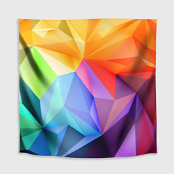 Скатерть для стола Радужная геометрия, цвет: 3D-принт
