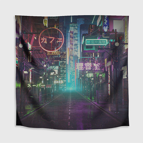 Скатерть для стола Neon Tokyo / 3D-принт – фото 1