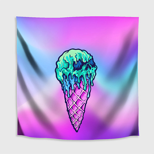 Скатерть для стола Мороженое Ice Scream Череп Z / 3D-принт – фото 1