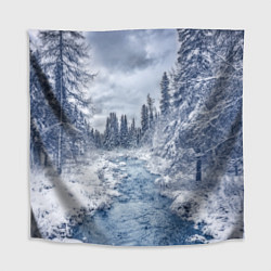 Скатерть для стола СНЕЖНЫЙ ПЕЙЗАЖ, цвет: 3D-принт