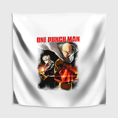 Скатерть для стола Сайтама и Генос One Punch-Man / 3D-принт – фото 1