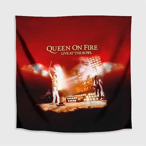 Скатерть для стола Queen on Fire - Live at the Bowl / 3D-принт – фото 1