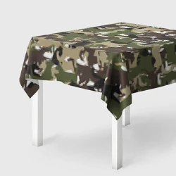 Скатерть для стола Камуфляж из Собак Camouflage, цвет: 3D-принт — фото 2