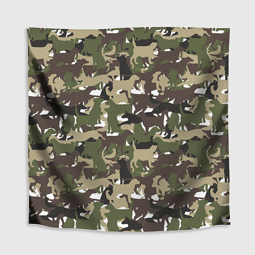 Скатерть для стола Камуфляж из Собак Camouflage / 3D-принт – фото 1