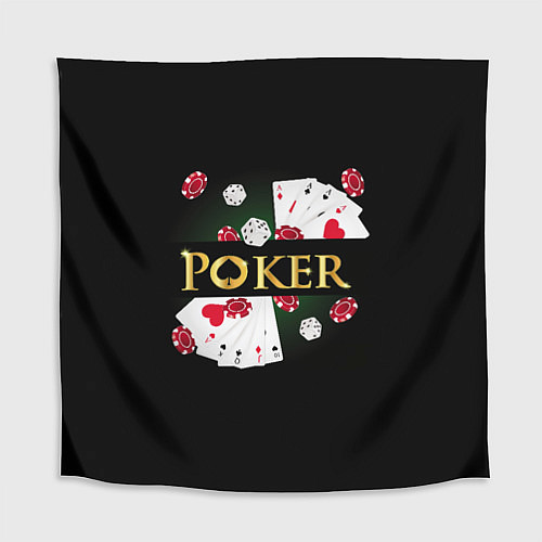 Скатерть для стола Покер POKER / 3D-принт – фото 1