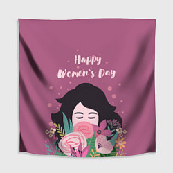 Скатерть для стола Happy Womens Day, цвет: 3D-принт