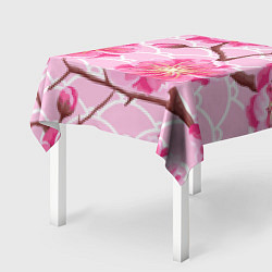 Скатерть для стола Большие цветы, цвет: 3D-принт — фото 2