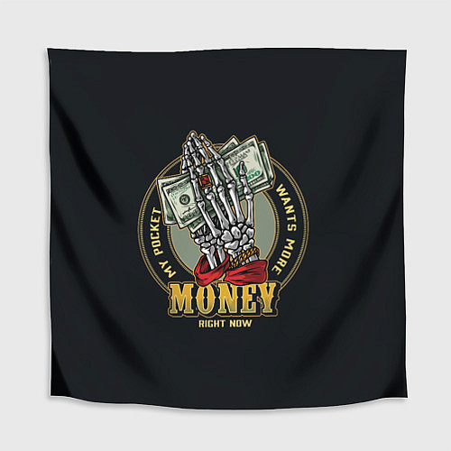 Скатерть для стола MONEY мой карман хочет больше / 3D-принт – фото 1
