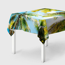 Скатерть для стола Пальмы под солнцем, цвет: 3D-принт — фото 2