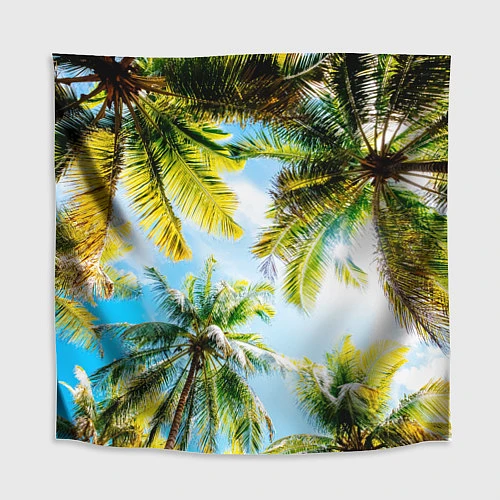 Скатерть для стола Пальмы под солнцем / 3D-принт – фото 1
