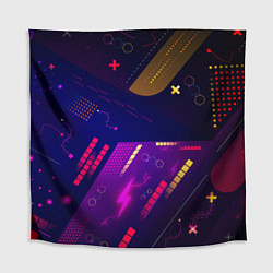 Скатерть для стола Cyber neon pattern Vanguard, цвет: 3D-принт