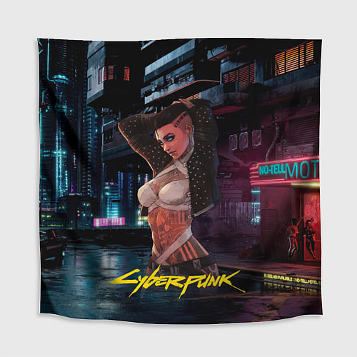 Скатерть для стола Girl Vi cyberpunk2077 / 3D-принт – фото 1