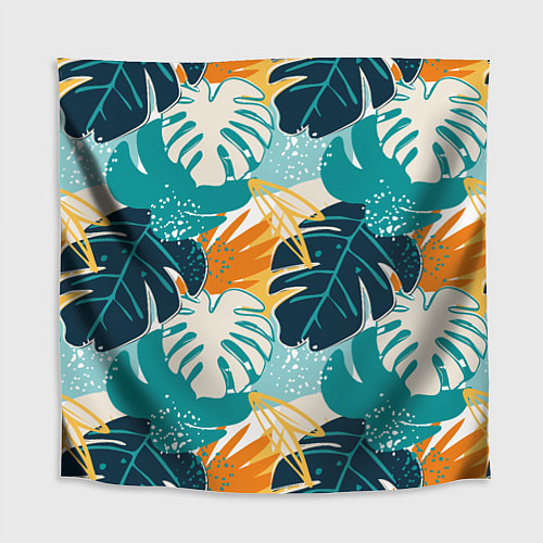 Скатерть для стола Летние зелёные тропики Пальма Tropical / 3D-принт – фото 1