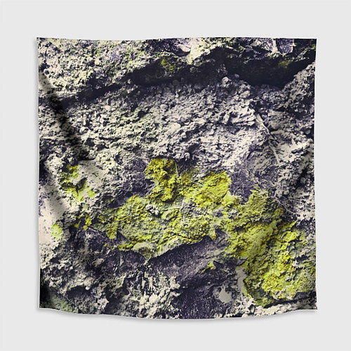 Скатерть для стола Каменная Стена С Мхом / 3D-принт – фото 1