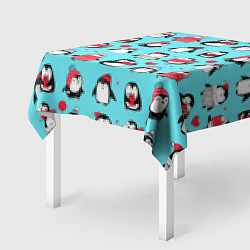 Скатерть для стола PENGUINS ON THE POSITIVE, цвет: 3D-принт — фото 2